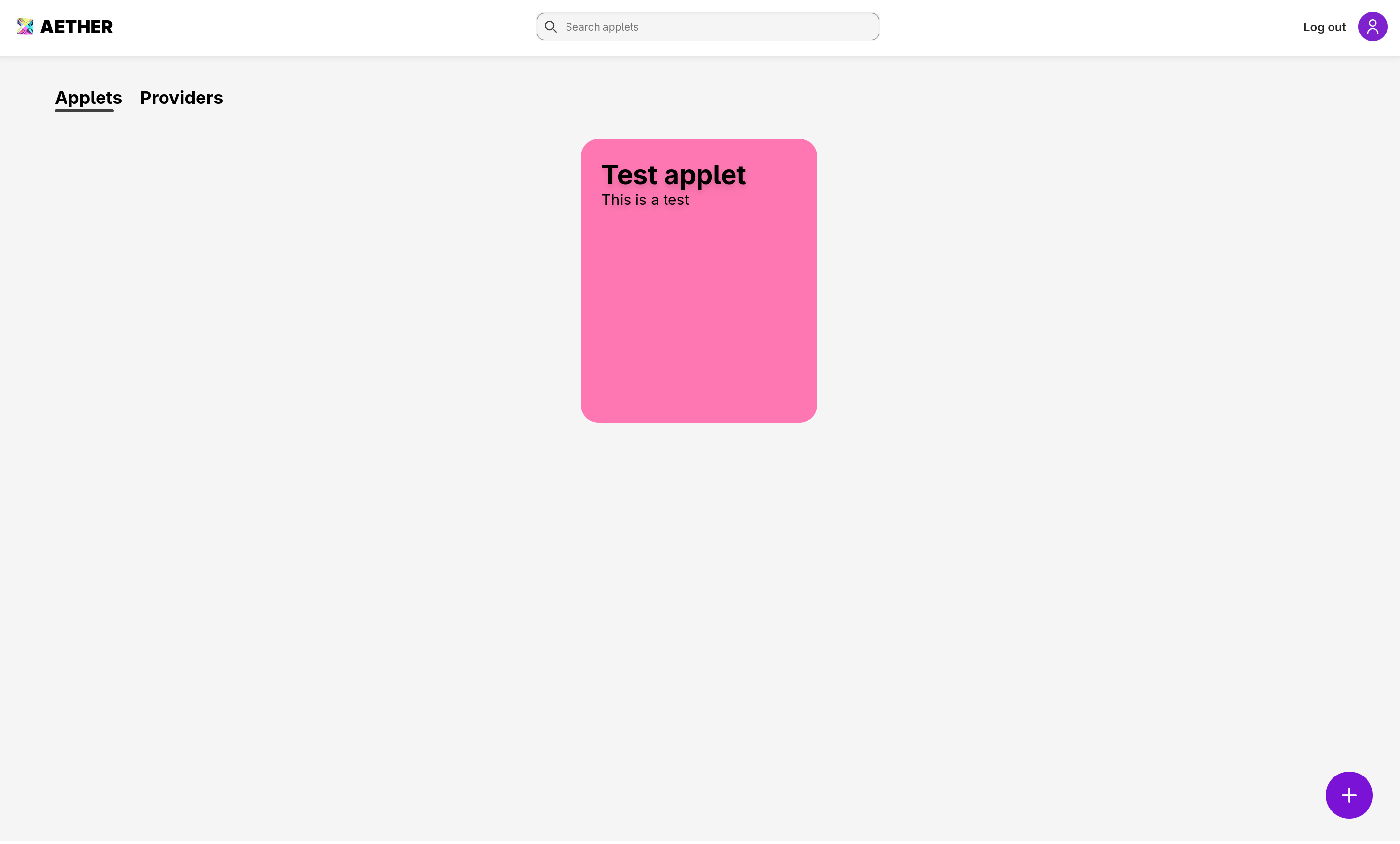 AREA applet editor showing trigger and action configuration