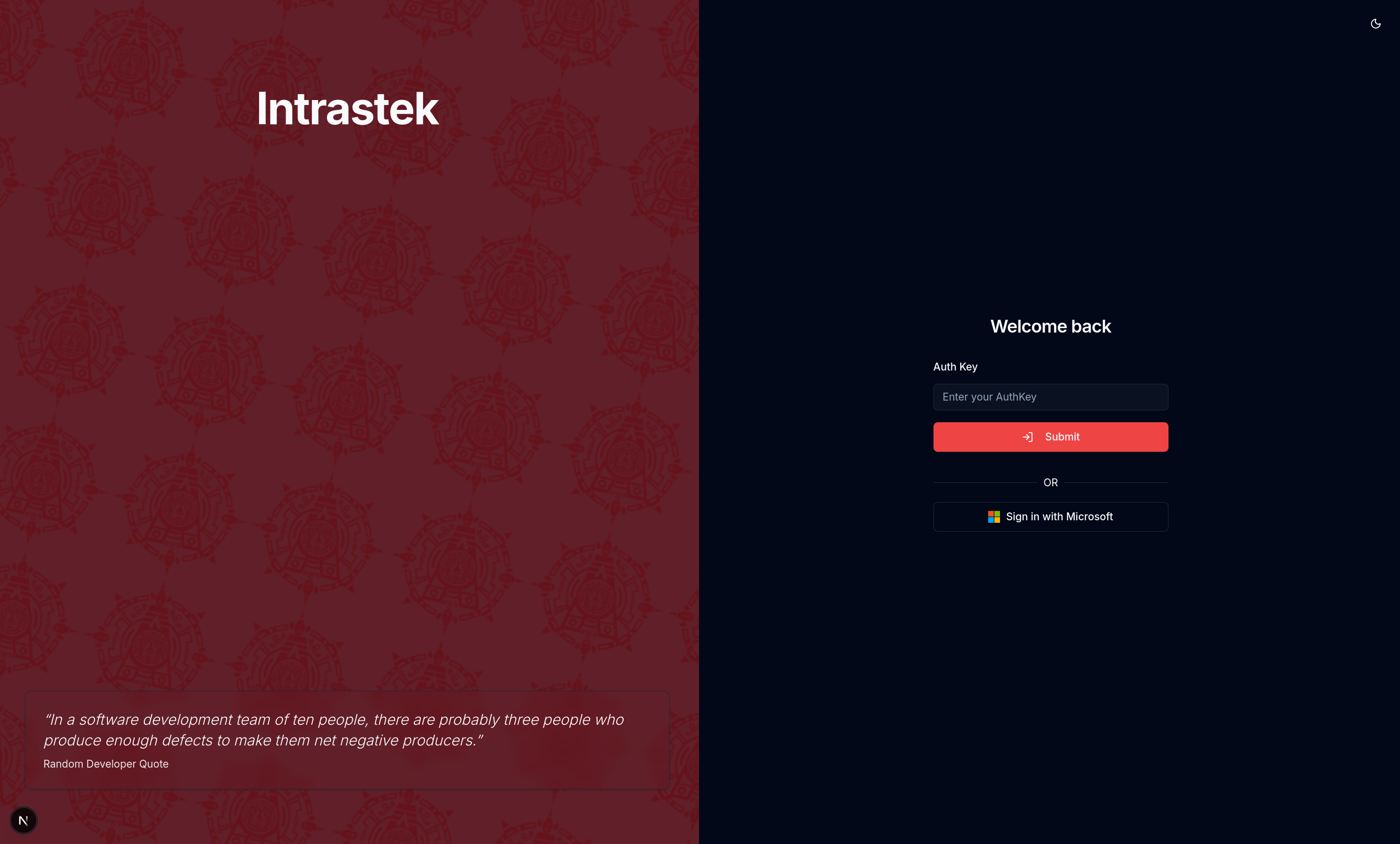 Intrastek dashboard - intranet for Epitech Paris Asteks